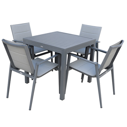 Muse Patio Dining Table and Chair 5 pc Set