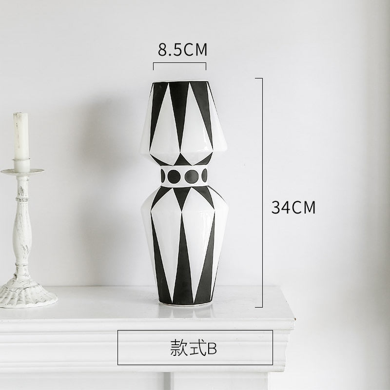 Milk Abstract Floor Vase