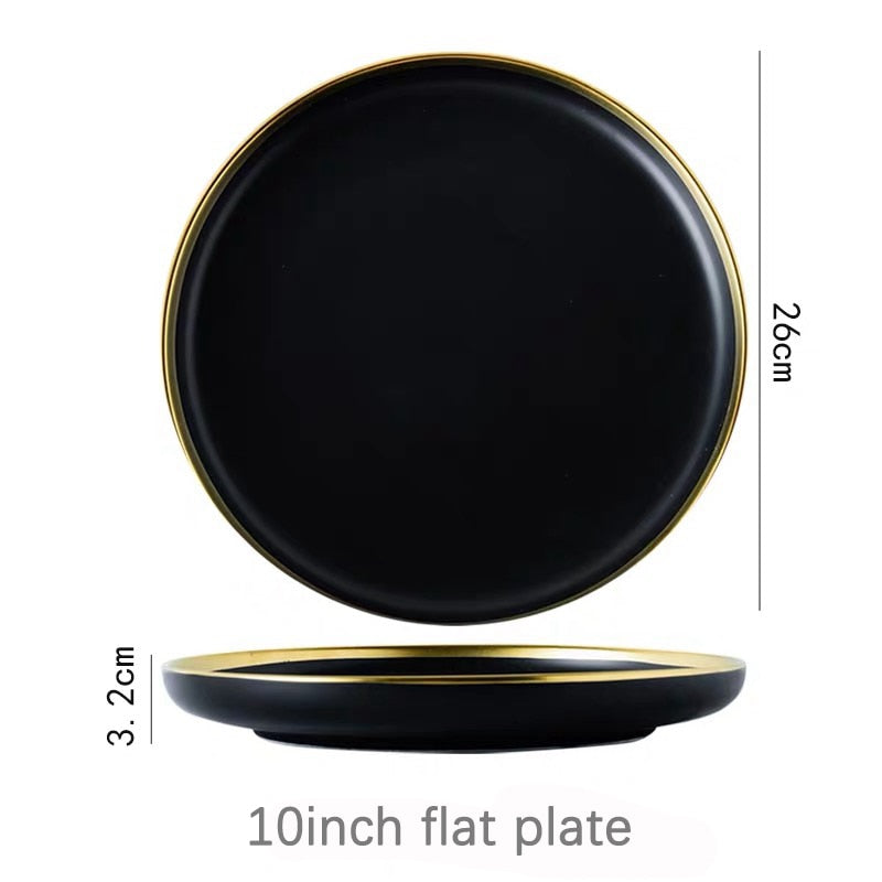 Denim Galleria Black Tableware Set