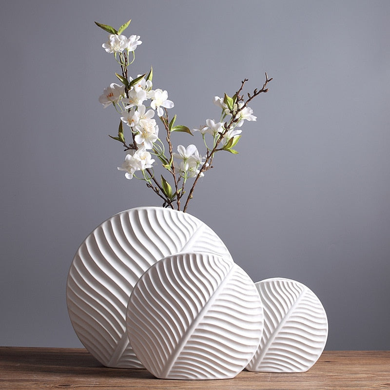 Keiko Nordic Leaves Vase