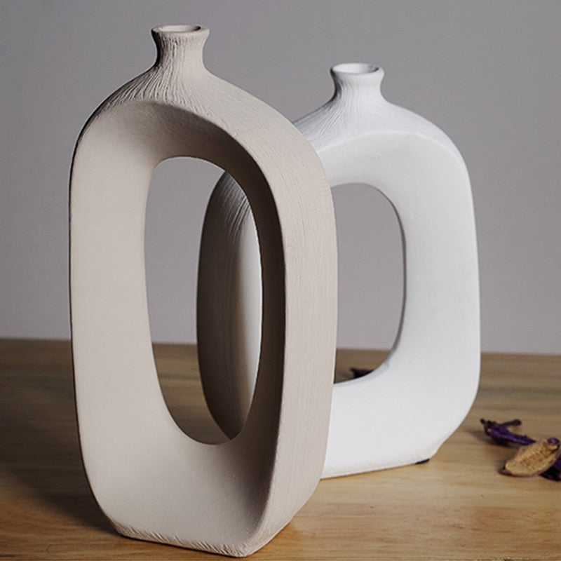 Analesse Brushed Ceramic Vase