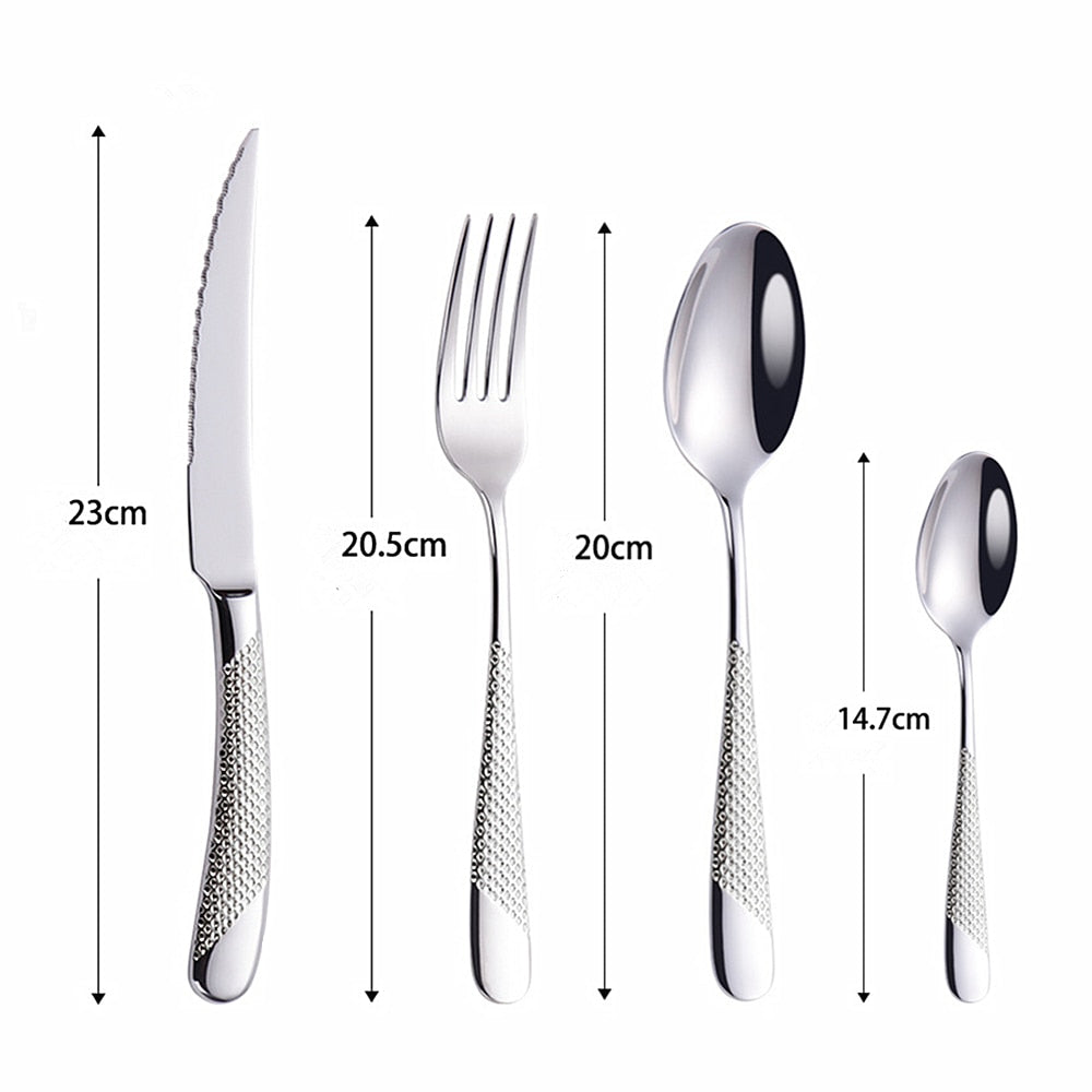 Luxury Cutlery Set  Stainless Steel Silverware