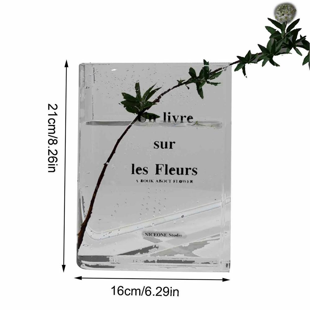 Fluer Clear Book Vase