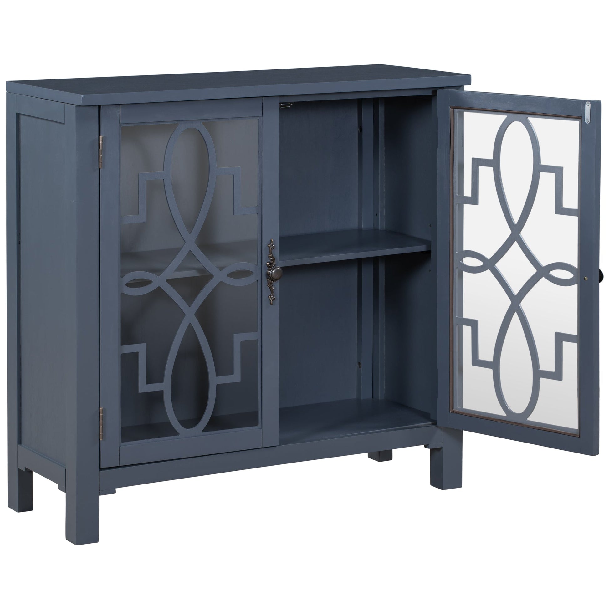 Donna Accent Buffet Sideboard Cabinet - Blue - Demine Essentials