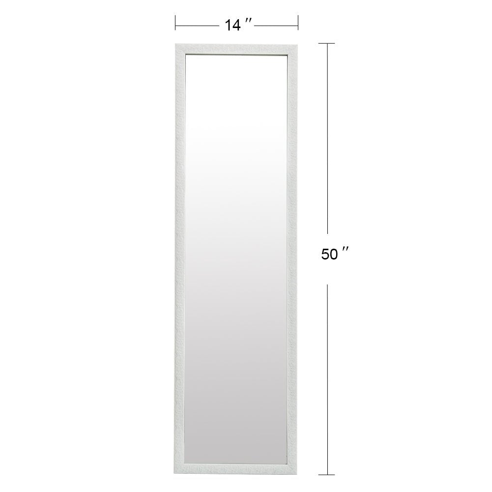 Full Length Mirror 50 x 14 White - Demine Essentials