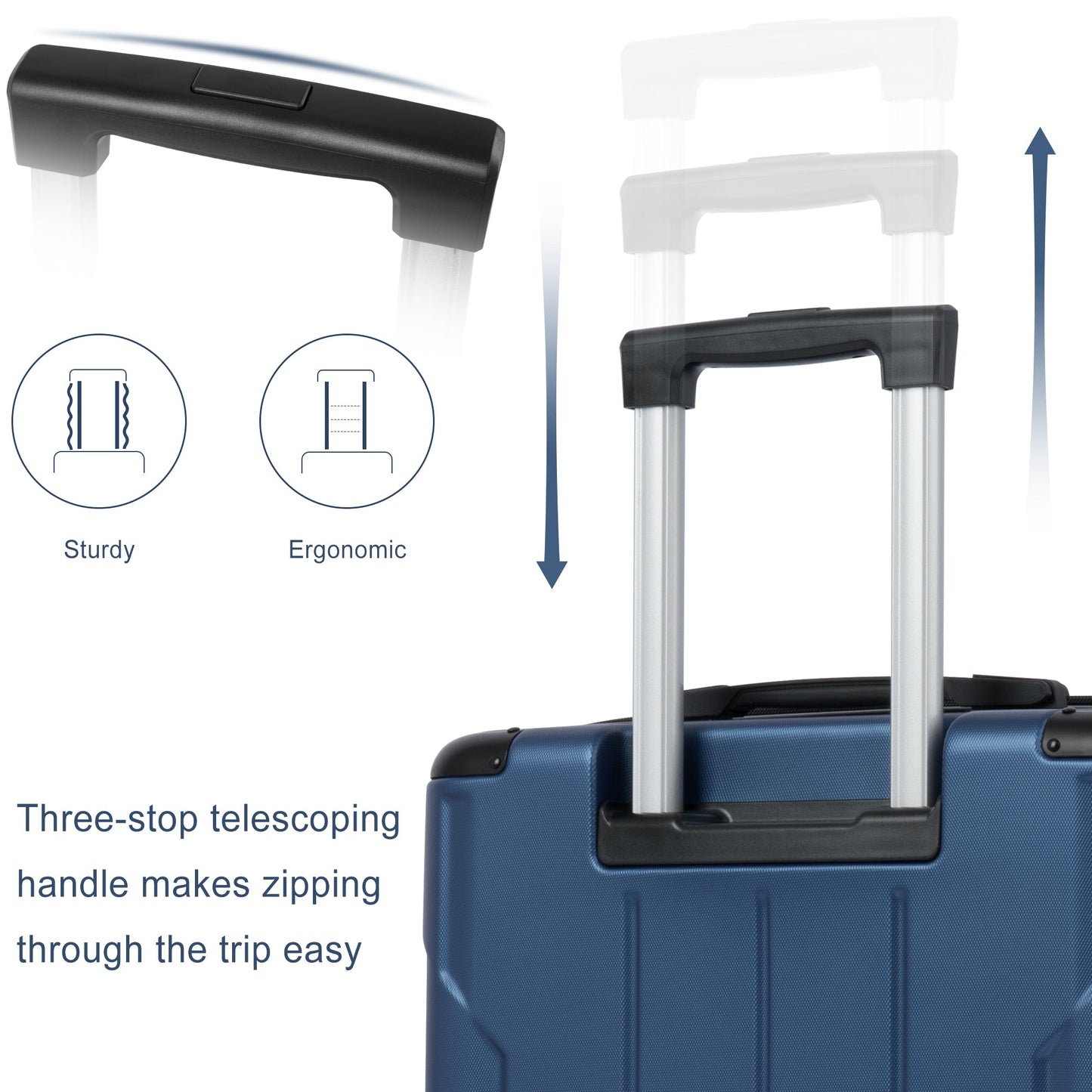 Hardshell Luggage Spinner Suitcase with TSA Lock Lightweight 20in - Demine Essentials