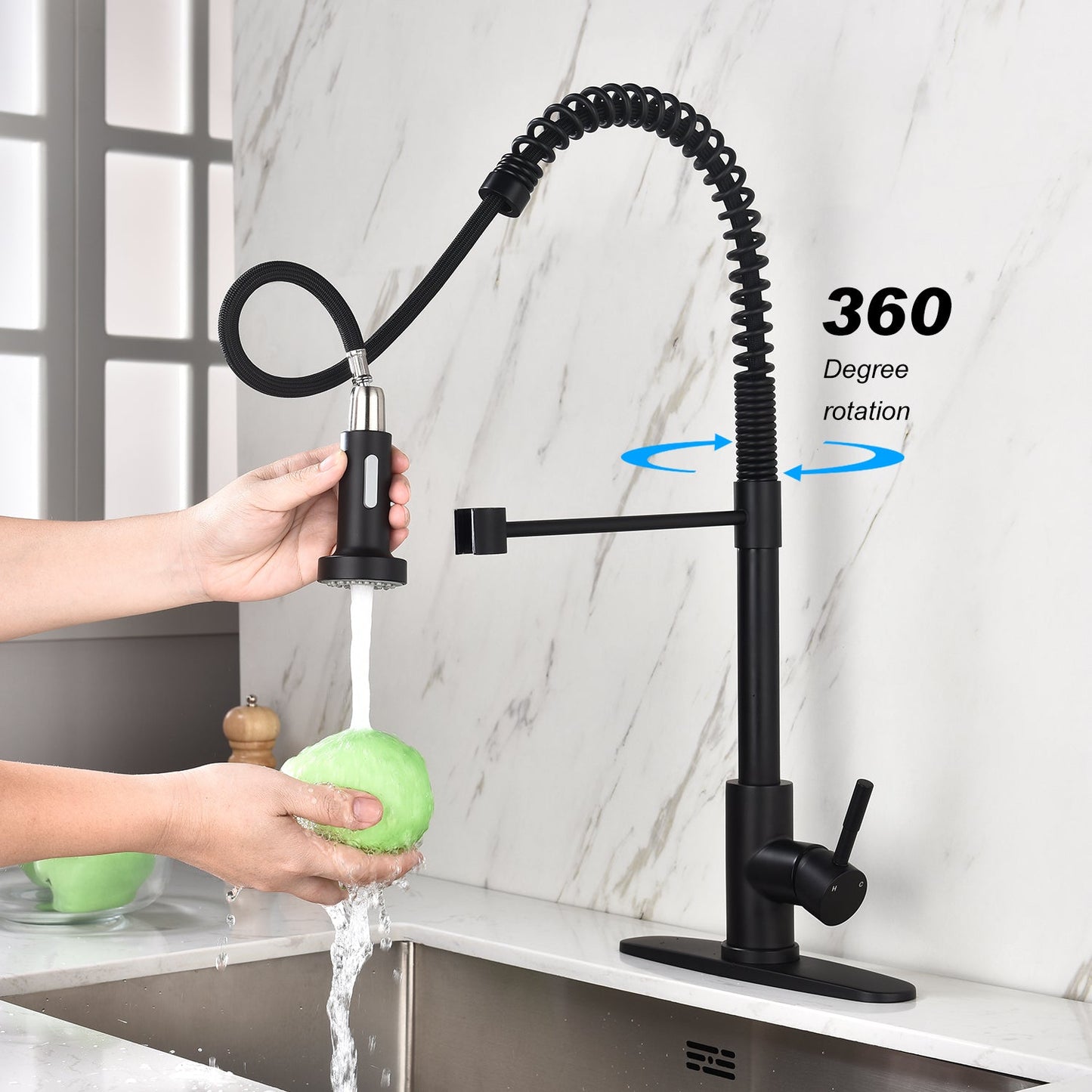 Kitchen Faucet with Pull Out Spraye - Demine Essentials