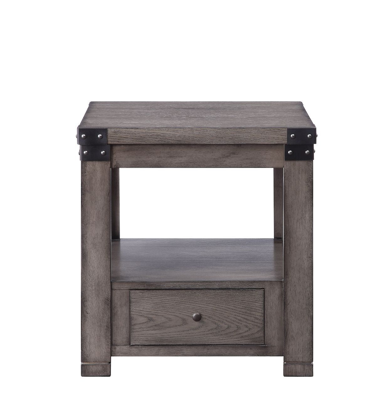 Melville End Table, Ash Gray 87102 - Demine Essentials