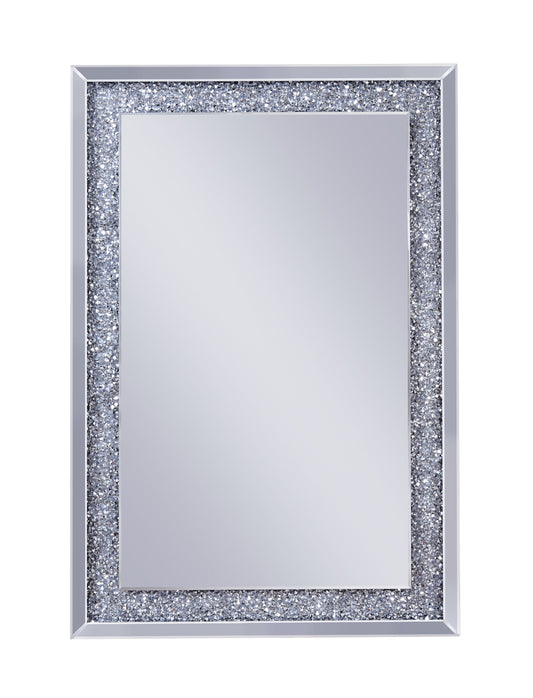 Noralie Wall Decor in Mirrored  Faux Diamonds 97573 - Demine Essentials