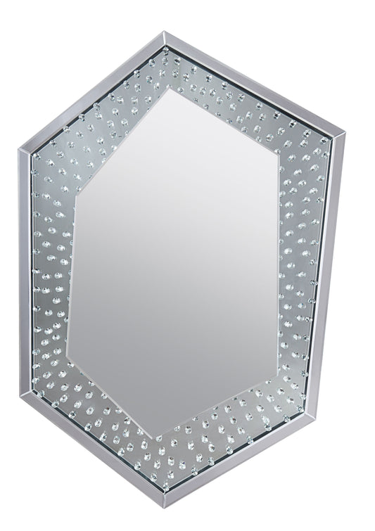 Nysa Wall Decor in Mirrored  Faux Crystals