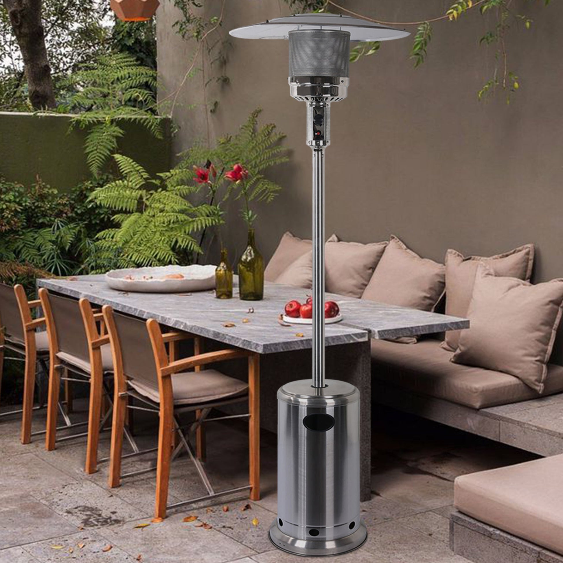 Outdoor Freestanding Propane Iron Floor Standing Patio Heater