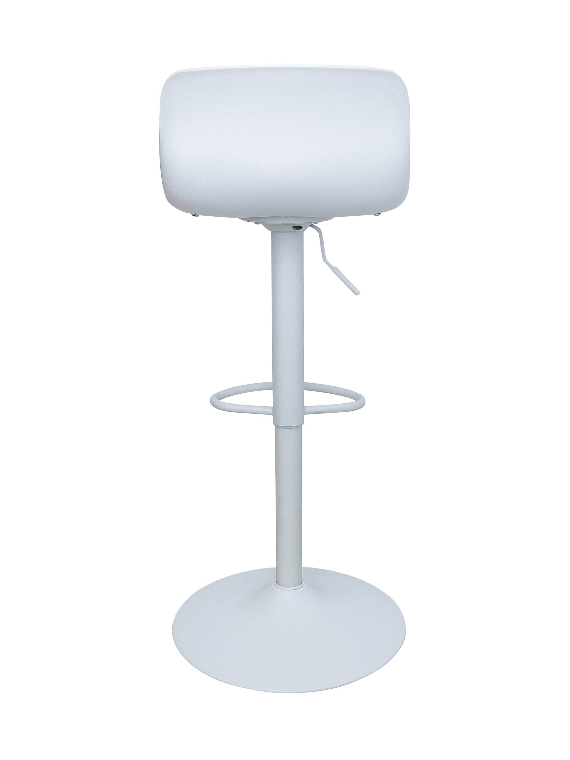 Bar Stools Set of 2 for Kitchen Counter Tall Barstools with Cushion White - Demine Essentials