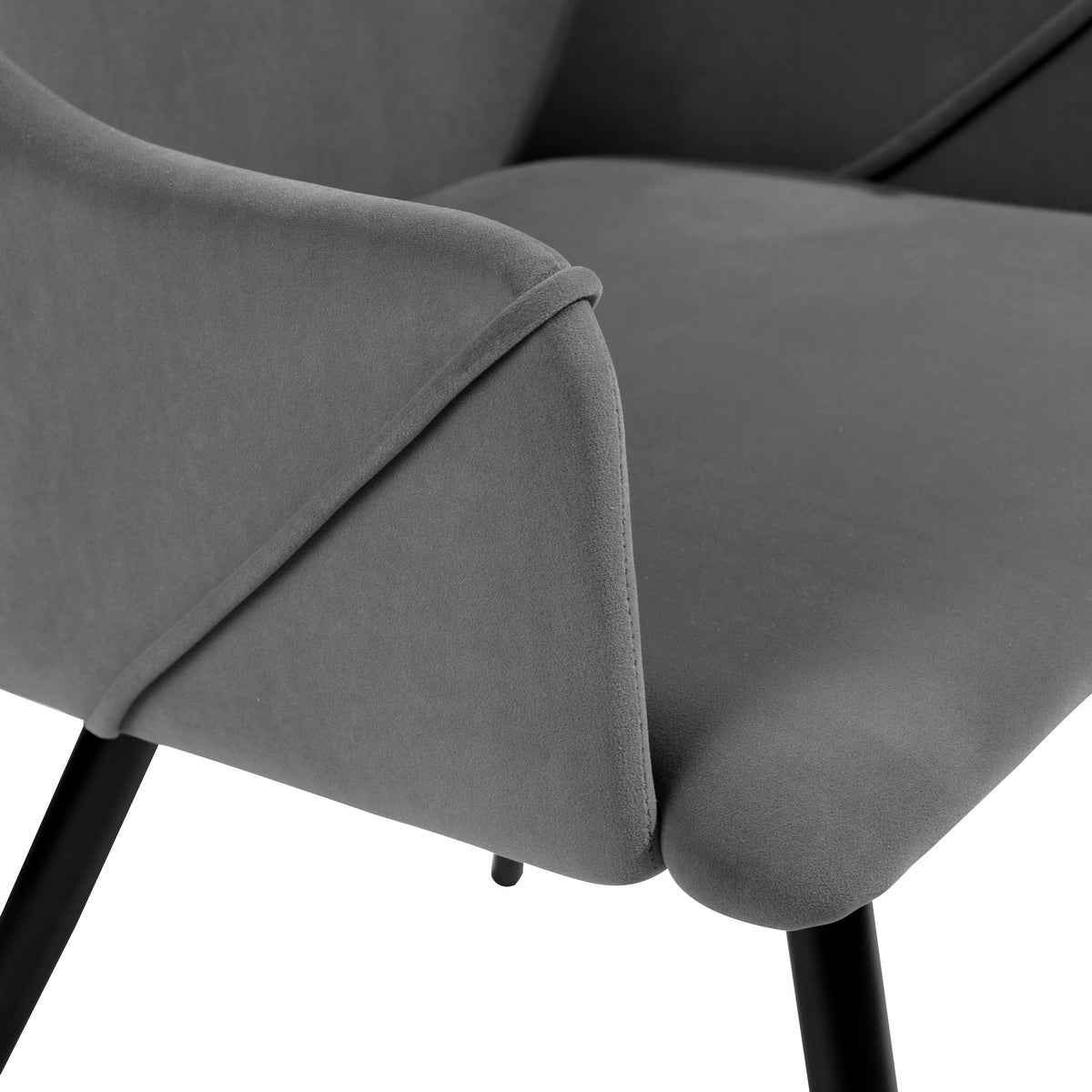 Velvet Arm Chair (Set of 2) - Demine Essentials